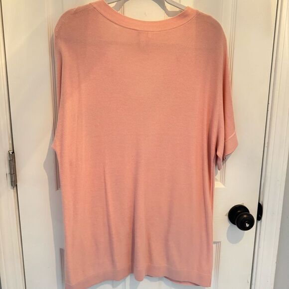 CHICO’S PERCY Pullover Sweater V-Neck Pockets - Size 2/Large 12 - Picture 2 of 5